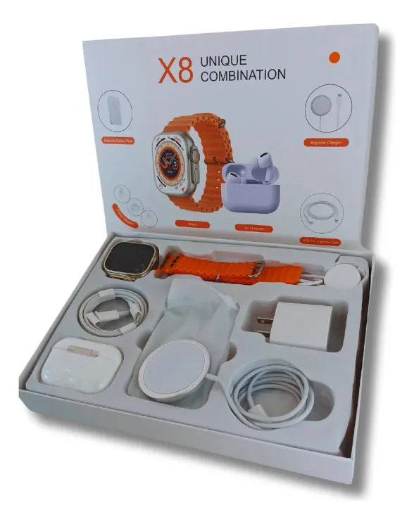 COMBO 6 EN 1💥 SMART WATCH + AUDÍFONOS ULTIMA GENERACION🔥
